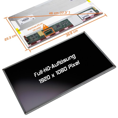Display led opaco adatto - led, 17,3"